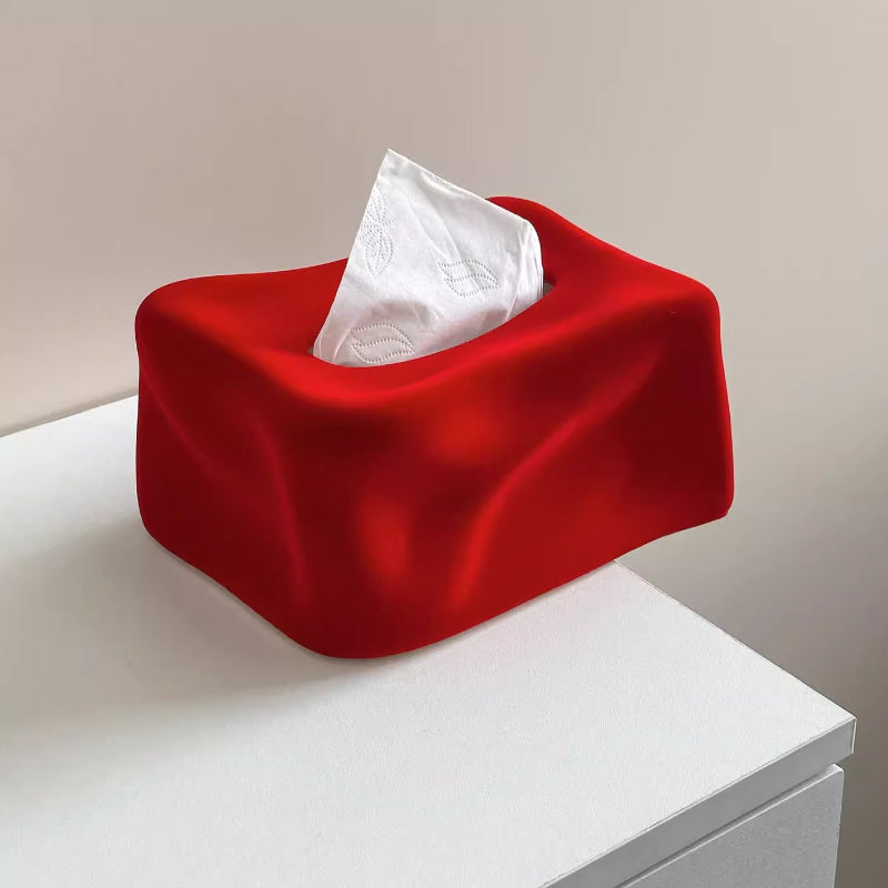 Chic Velvet Tissue Holder for Modern Spaces