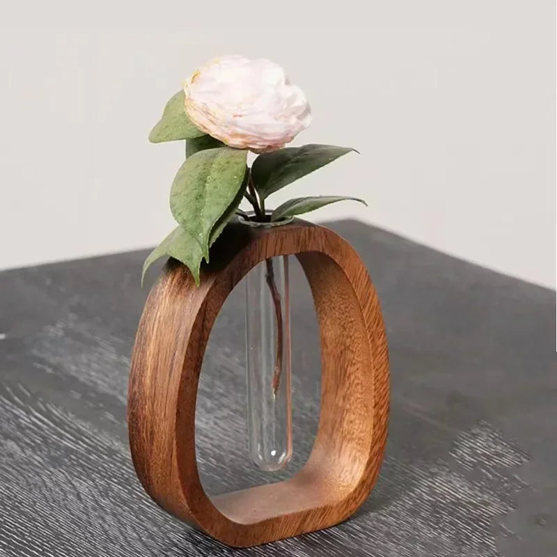 Elegant Walnut Blossom Display Vase