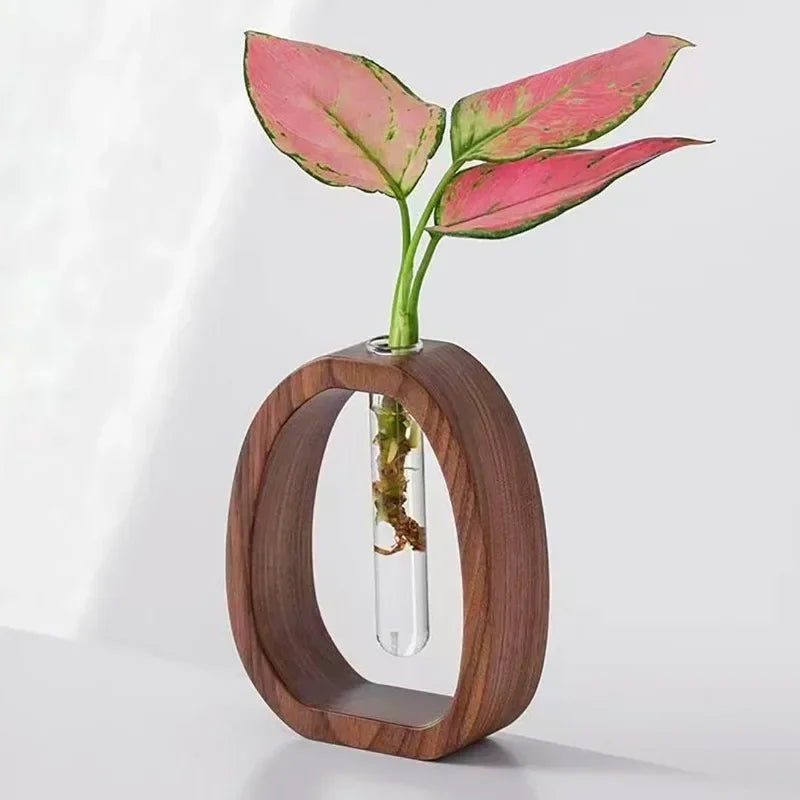 Elegant Walnut Blossom Display Vase