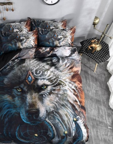 Wild Spirit Wolf-Themed Bedding Collection