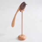 Elegant Handcrafted Wooden Bird Figurines