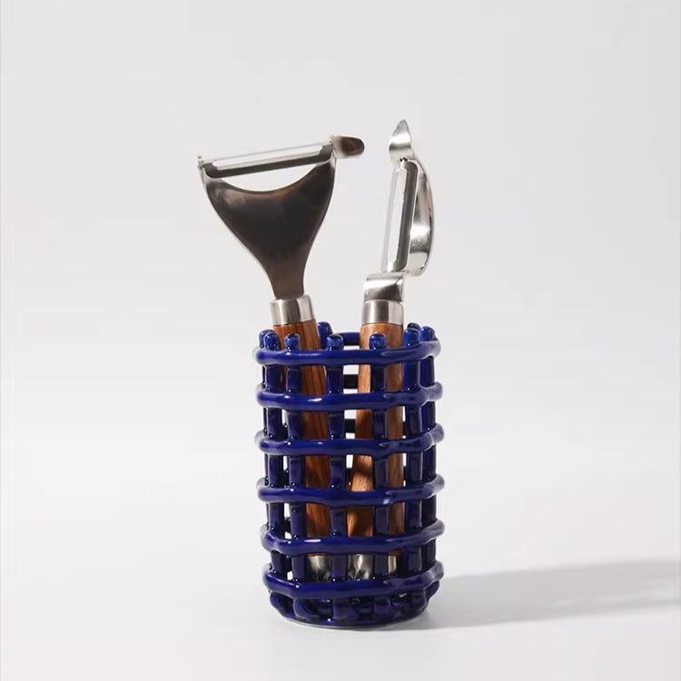 Chic Ceramic Organizer with Airflow Design
