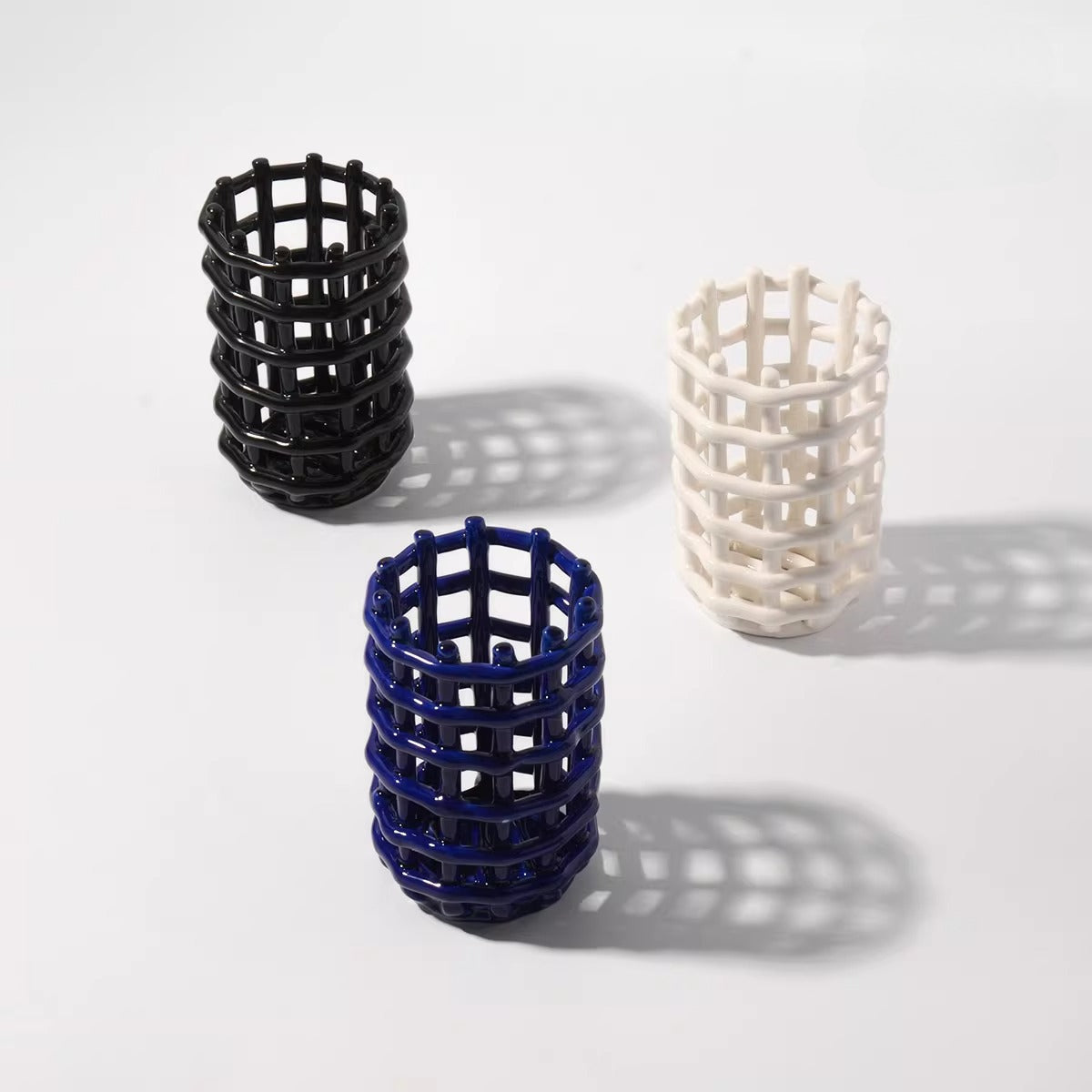 Chic Ceramic Organizer with Airflow Design