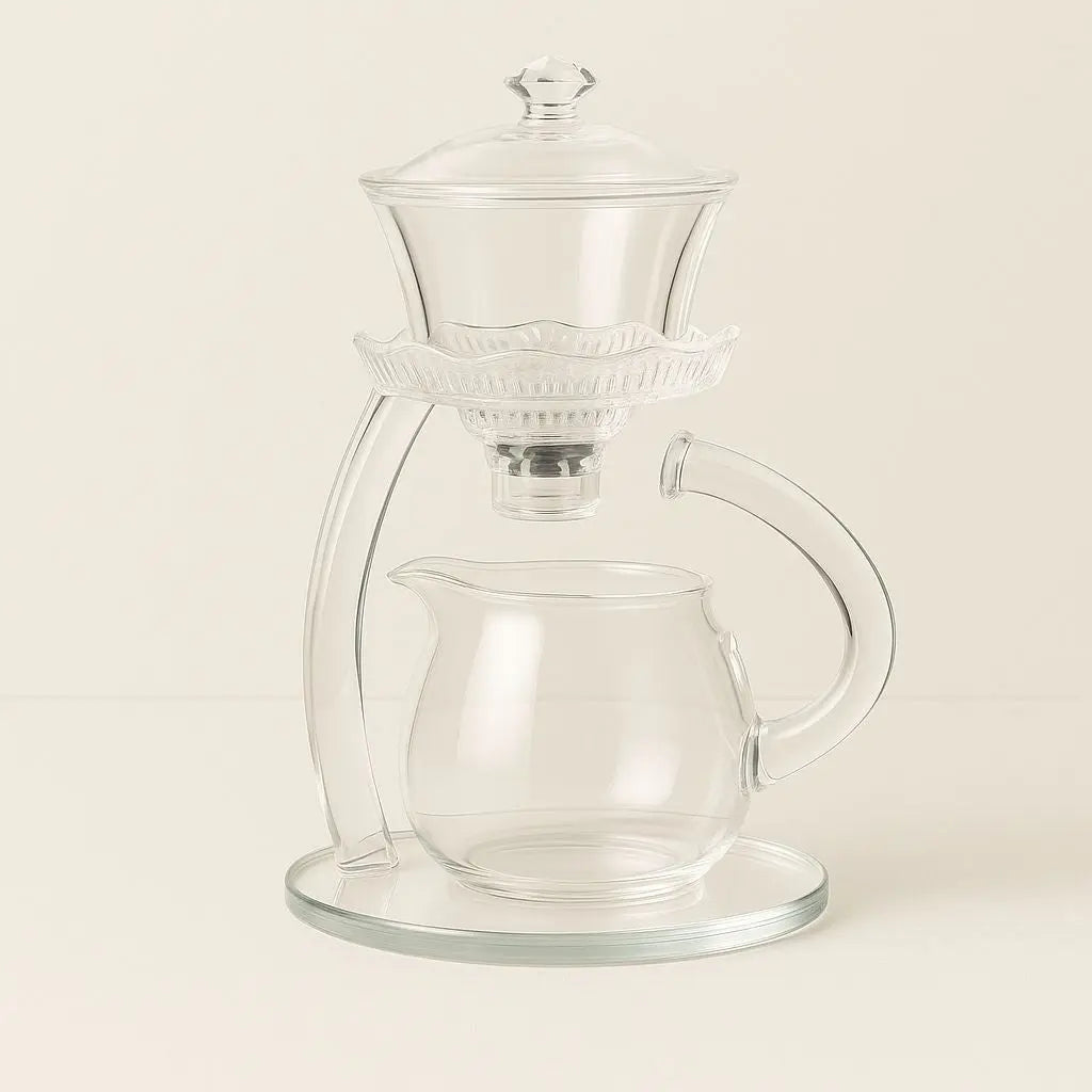 Serenity Bloom Glass Teapot with Infuser System