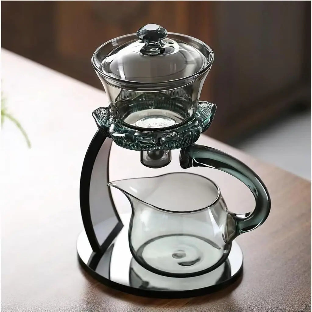 Serenity Bloom Glass Teapot with Infuser System