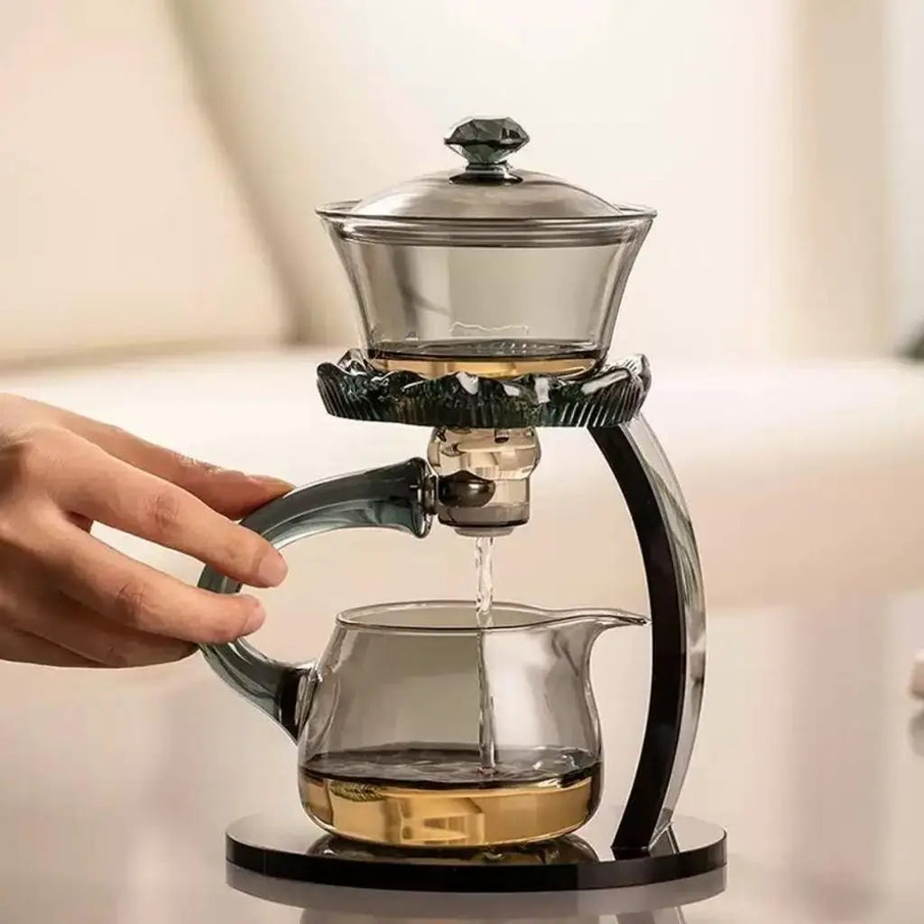 Serenity Bloom Glass Teapot with Infuser System