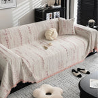 Chenille Sofa Cover for Dogs - Almond Color, Stylish Protection