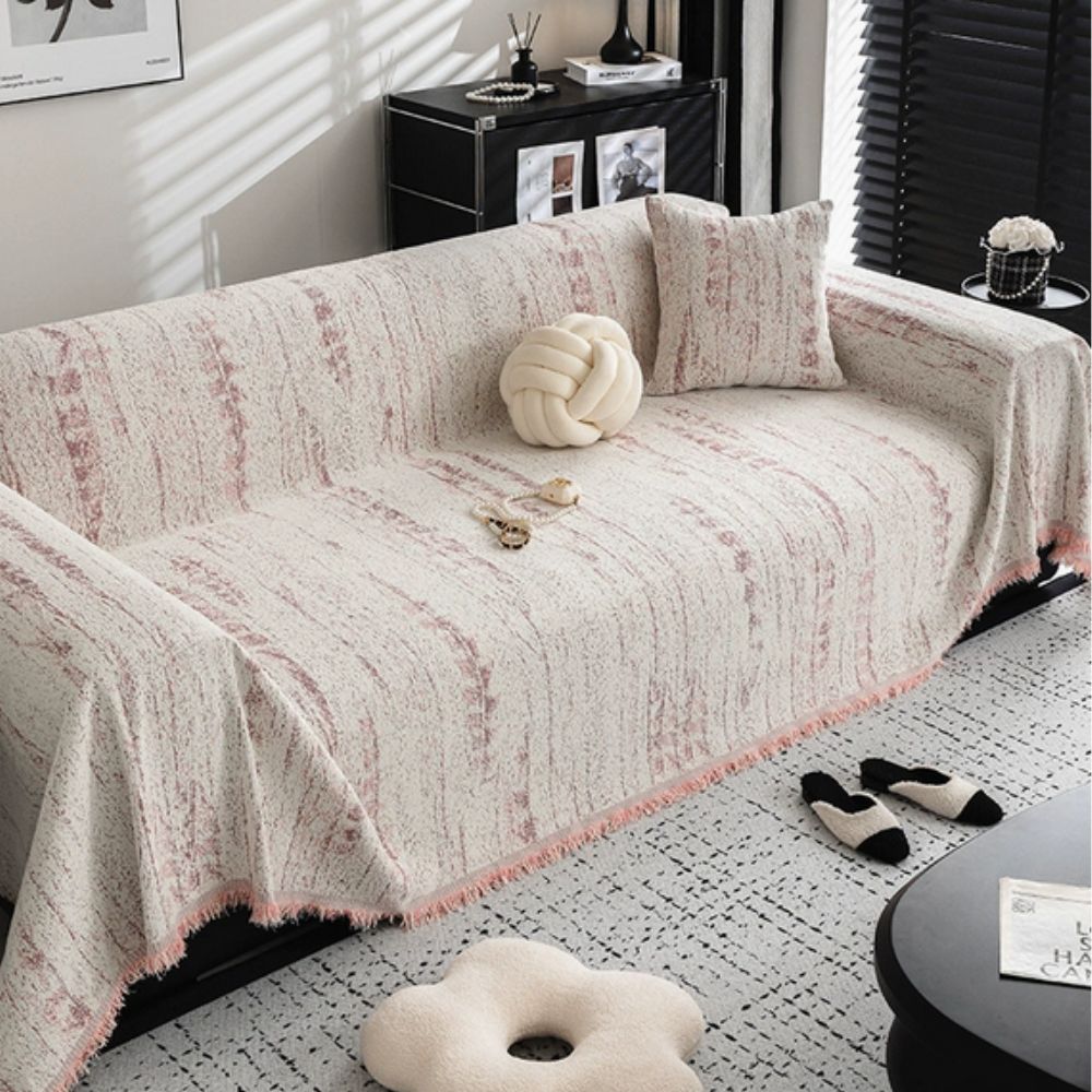 Chenille Sofa Cover for Dogs - Almond Color, Stylish Protection