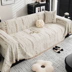 Chenille Sofa Cover for Dogs - Almond Color, Stylish Protection