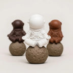Galactic Guardian Tea Companion - Handcrafted Clay Figurine