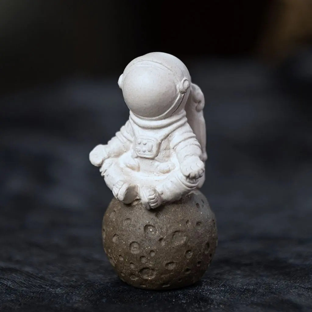 Galactic Guardian Tea Companion - Handcrafted Clay Figurine