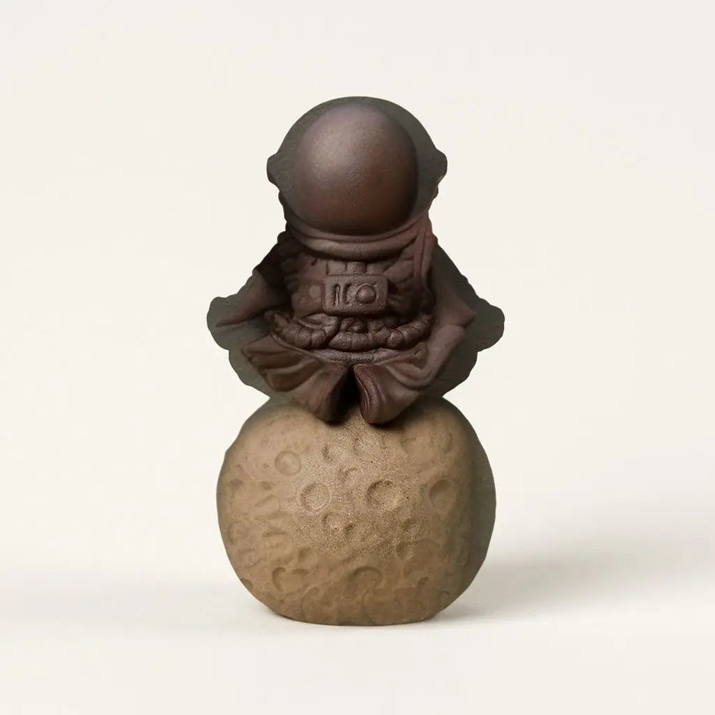 Galactic Guardian Tea Companion - Handcrafted Clay Figurine