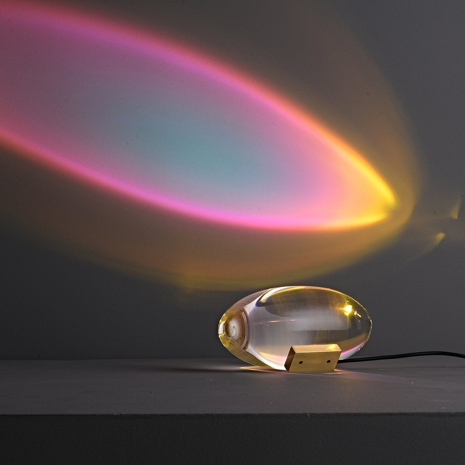 Table Lamp with Crystal Glow for Mood Lighting