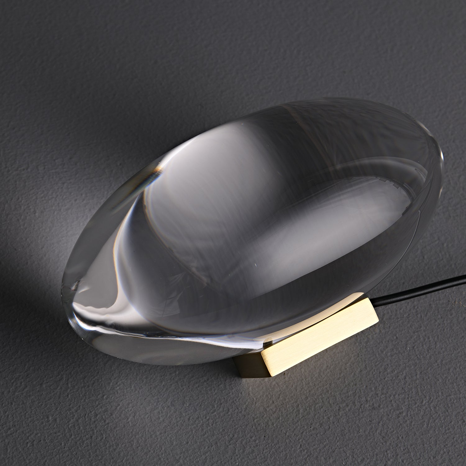 Table Lamp with Crystal Glow for Mood Lighting