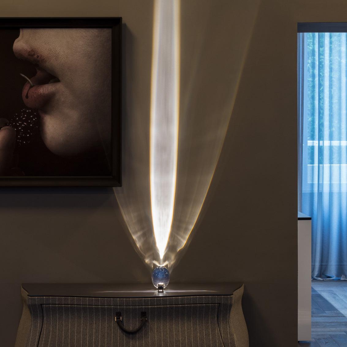 Table Lamp with Crystal Glow for Mood Lighting