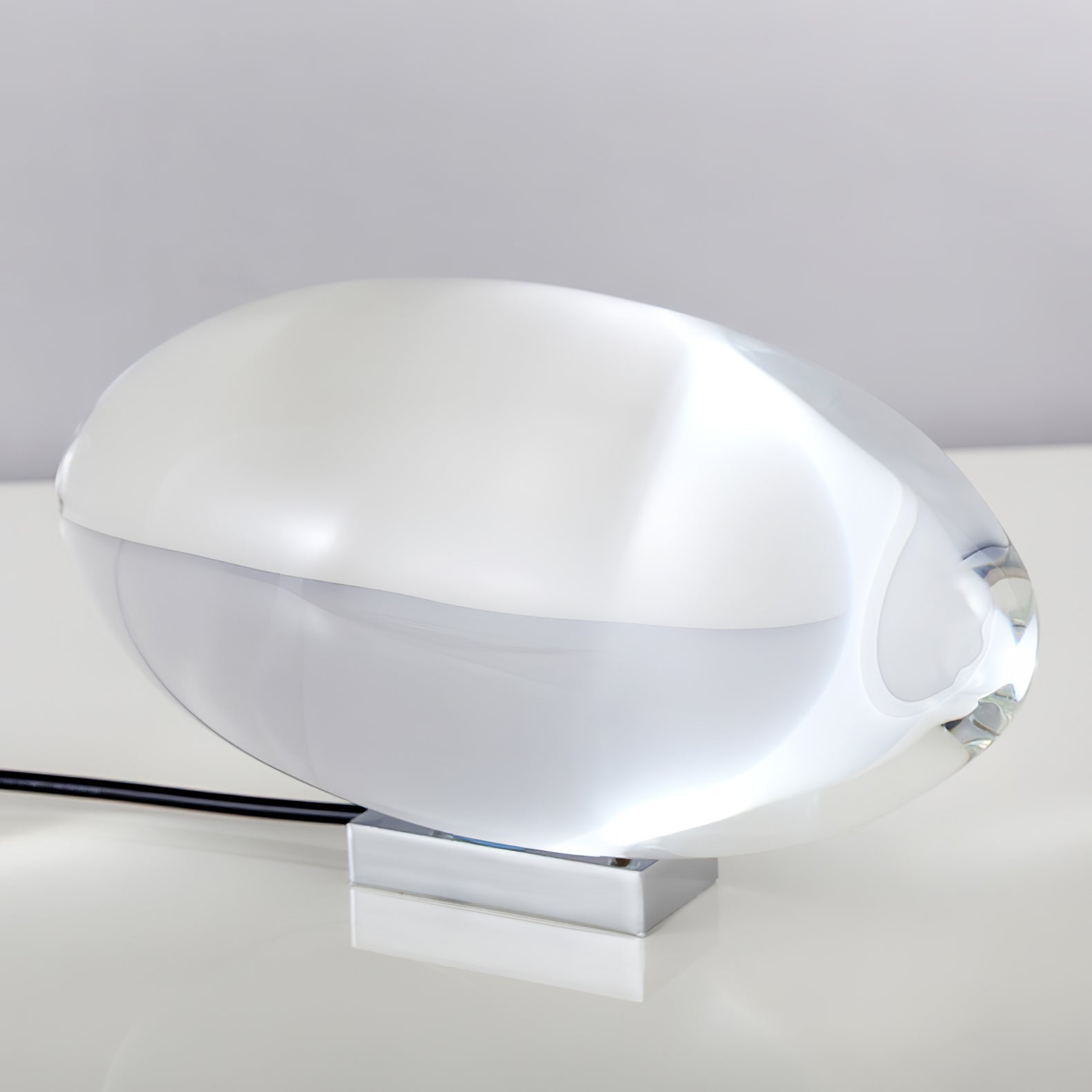 Table Lamp with Crystal Glow for Mood Lighting