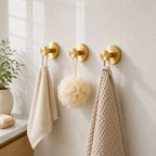 Sleek Stainless Steel Suction Hooks for Effortless Organization