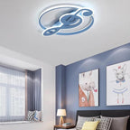 Contemporary Flush Mount Ceiling Light with Adjustable LED