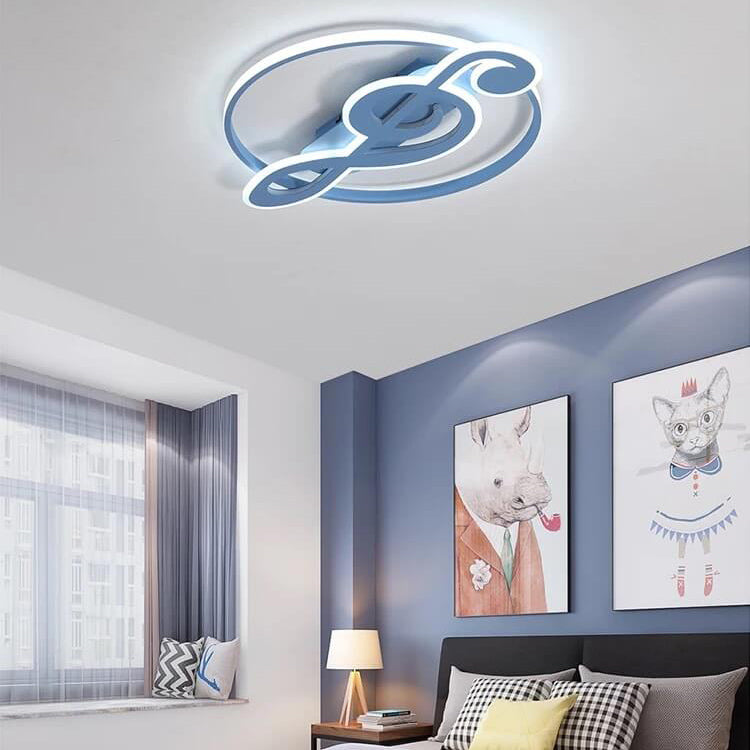 Contemporary Flush Mount Ceiling Light with Adjustable LED
