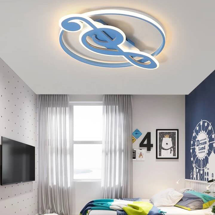 Contemporary Flush Mount Ceiling Light with Adjustable LED