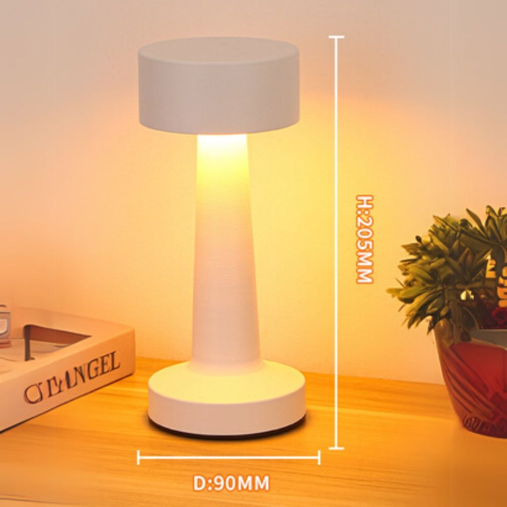 Rechargeable Touch Control Desk Lamp in Aluminum Finish
