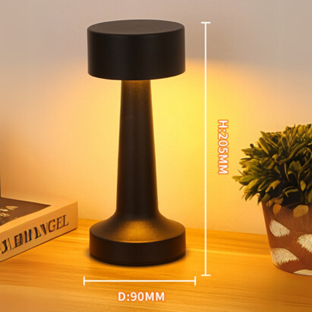 Rechargeable Touch Control Desk Lamp in Aluminum Finish