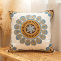 Embroidered Microfiber Cushion Covers for Sofa - 18x18 Inches