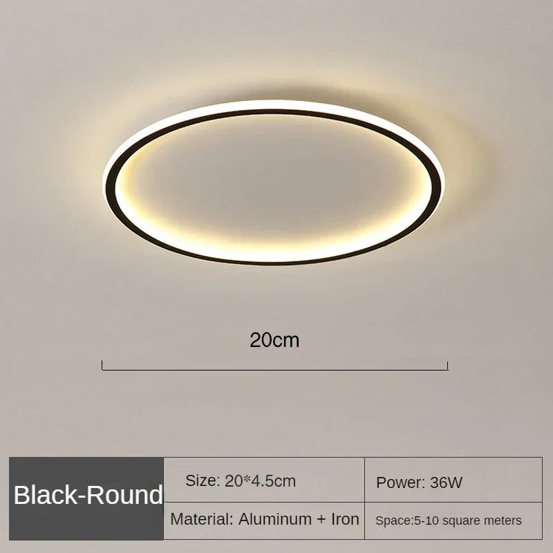 Modern Round Flush Mount Ceiling Light in Elegant Design