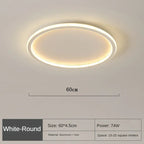 Modern Round Flush Mount Ceiling Light in Elegant Design