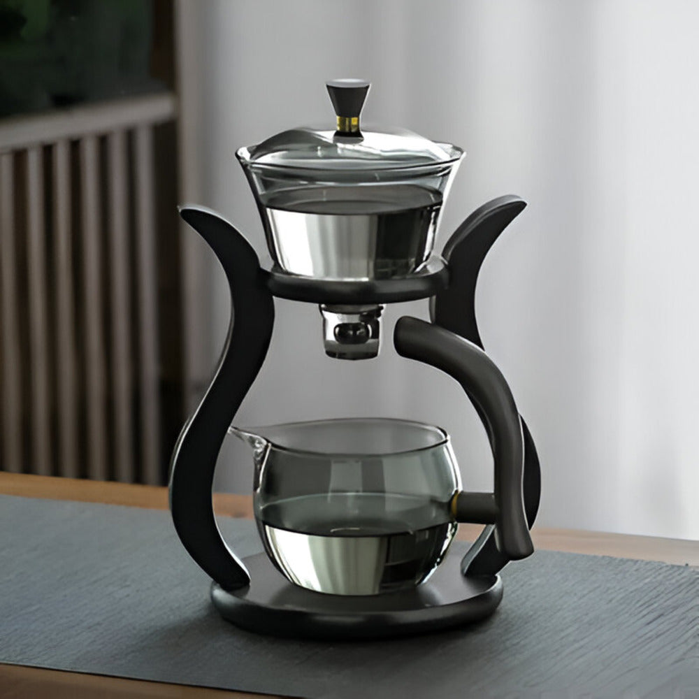 Glass Teapot Set with Ergonomic Handle – Heat-Resistant Design