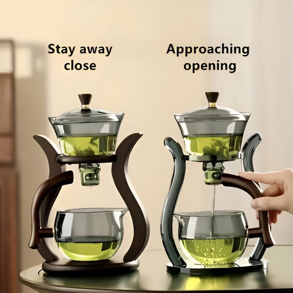 Glass Teapot Set with Ergonomic Handle – Heat-Resistant Design
