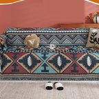 Bohemian Aztec Pattern Microfiber Blend Sofa Cover