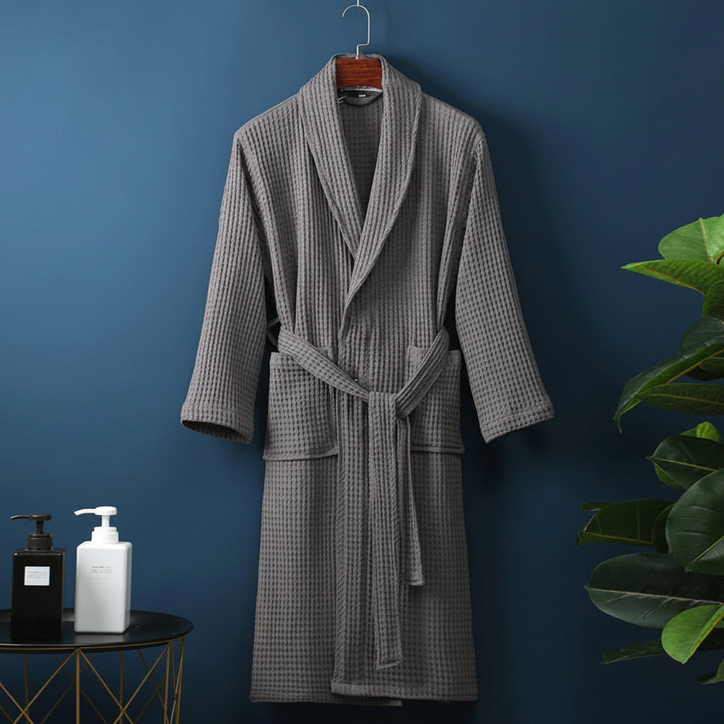 Unisex Soft Absorbent Bathrobe – Comfortable Dressing Gown