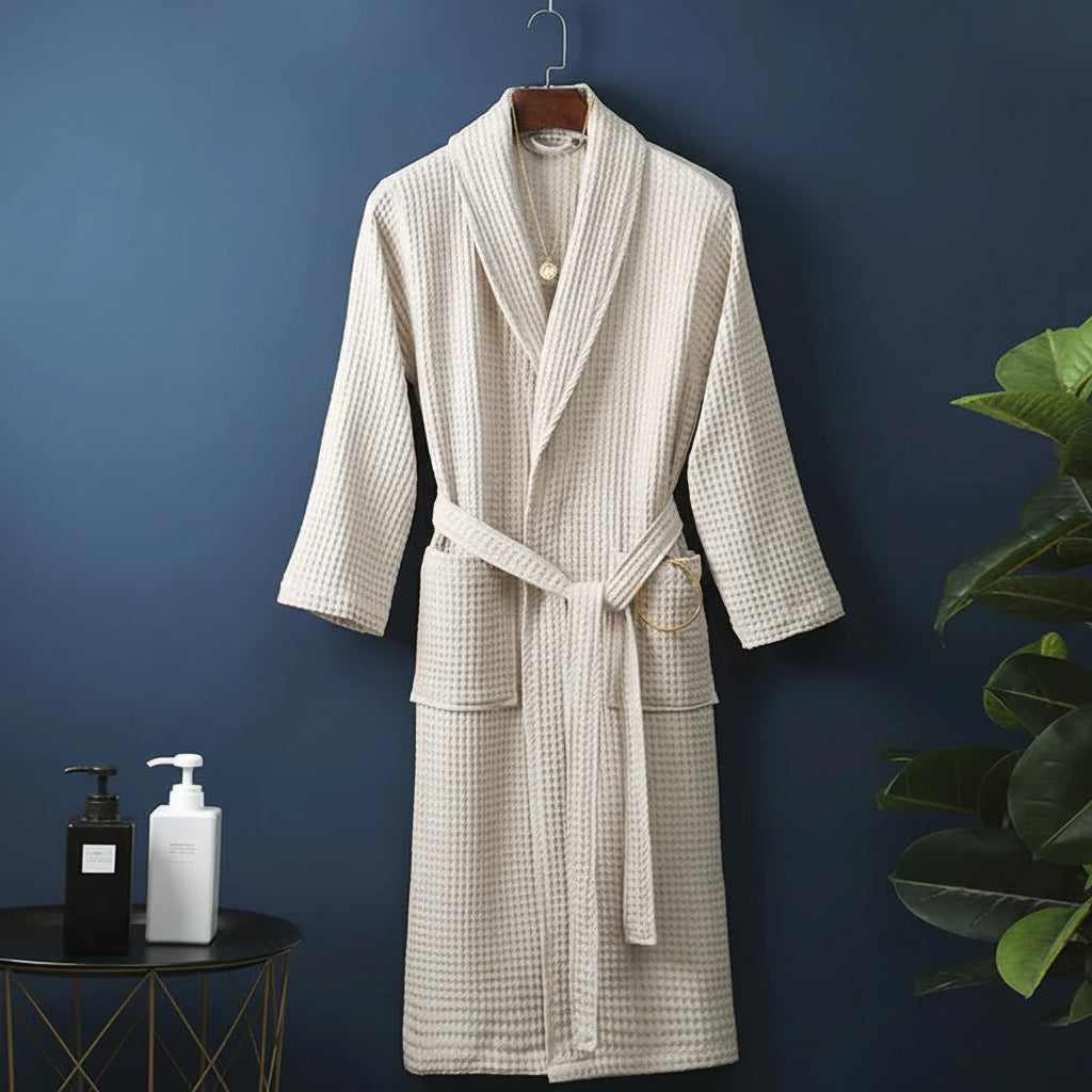 Unisex Soft Absorbent Bathrobe – Comfortable Dressing Gown