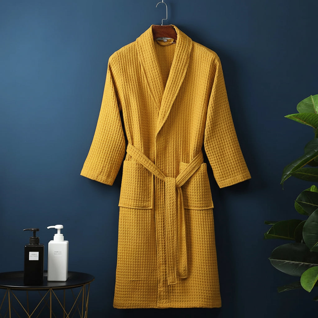 Unisex Soft Absorbent Bathrobe – Comfortable Dressing Gown