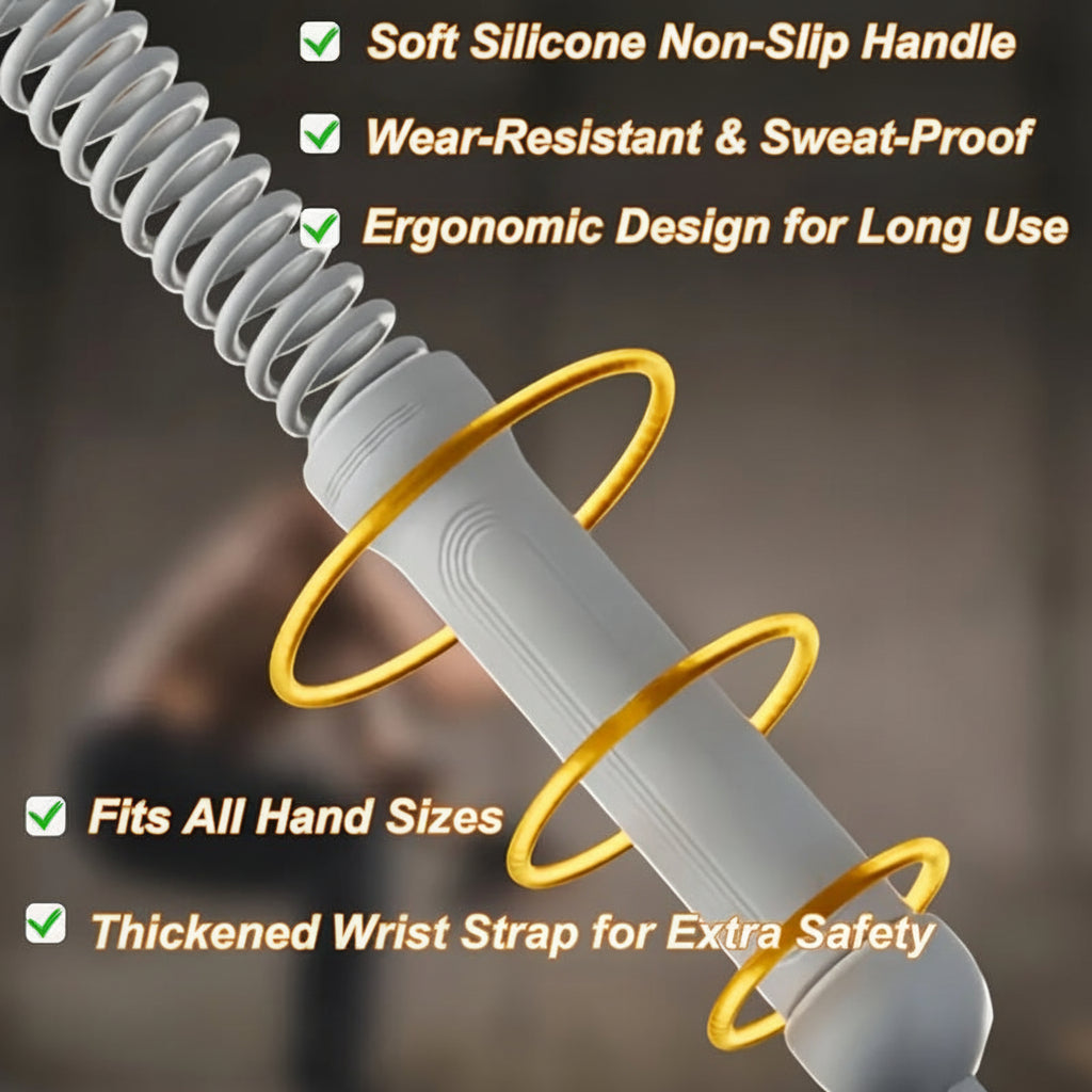 Adjustable Steel Skipping Rope for Heavy-Duty Speed Training