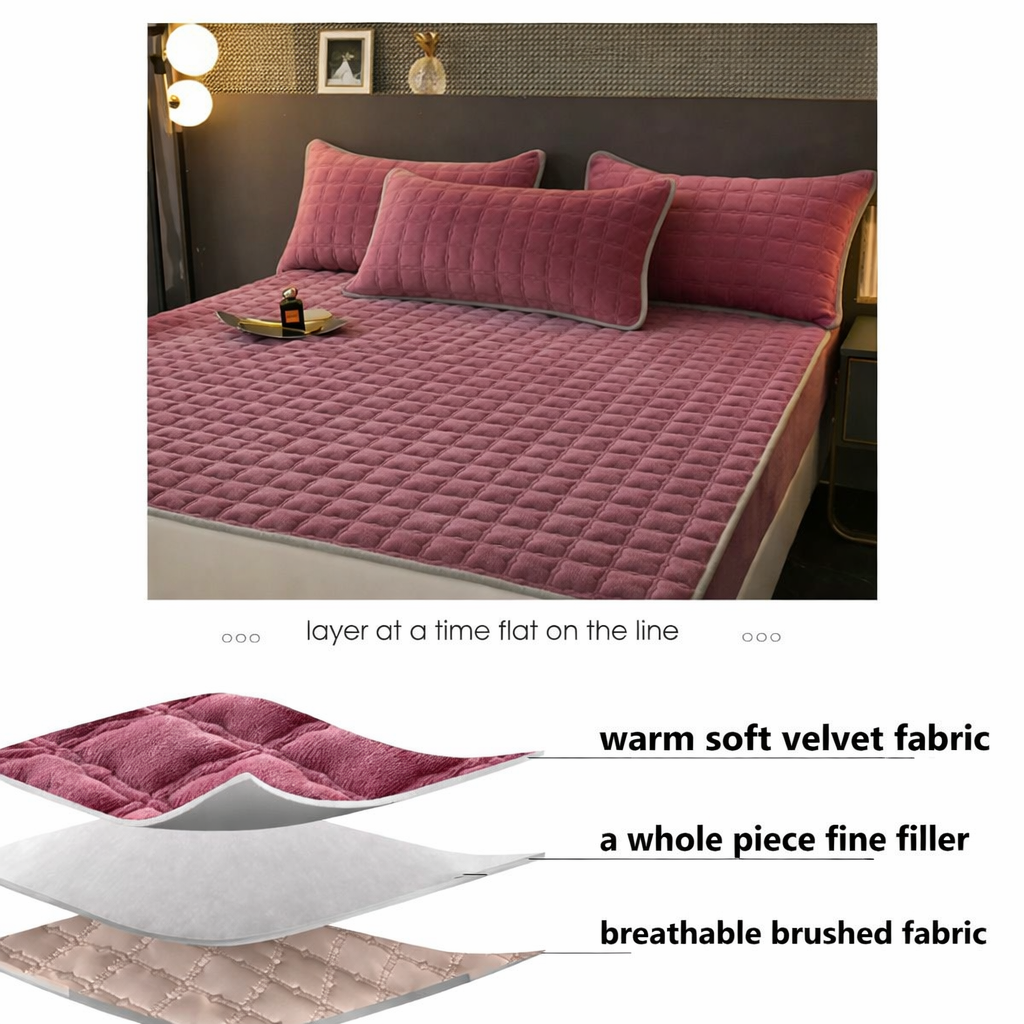 Soft and Breathable Fitted Mattress Cover Bed Sheets