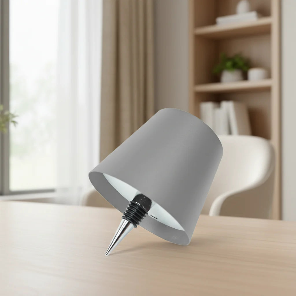 LED Desk Lamp – Decorative Bottle Shaped Night Light for Mood Lighting