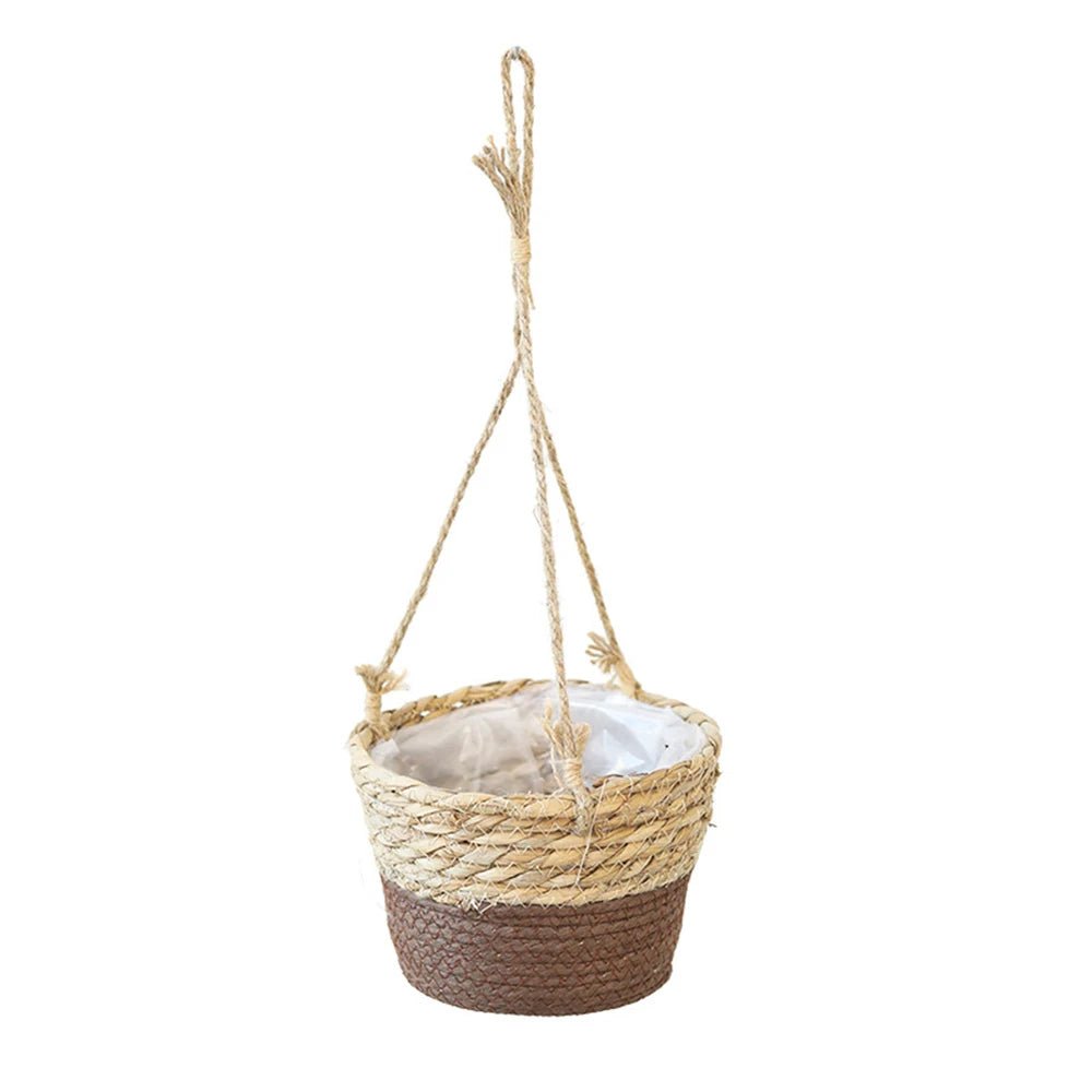 Handwoven Macramé Plant Hanger – Rustic Indoor Planter Display