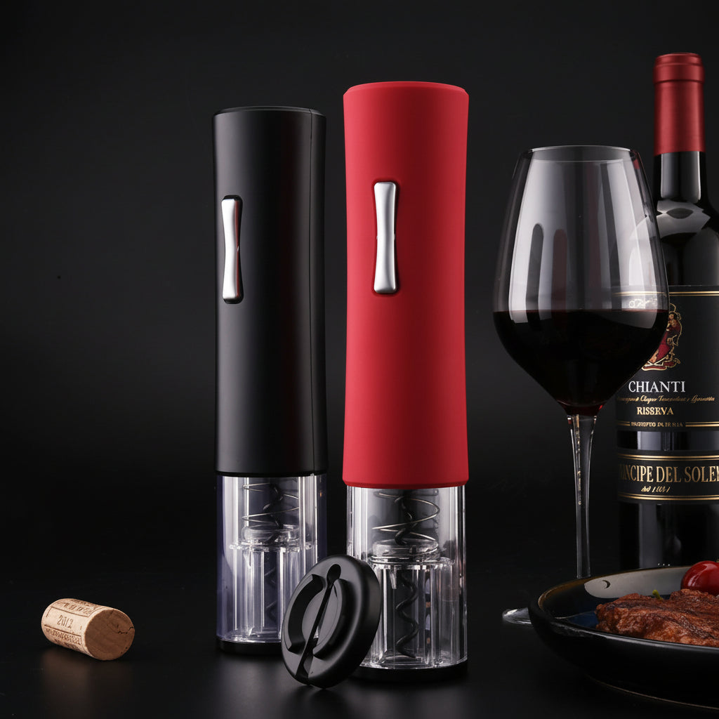 Automatic Electric Corkscrew for Effortless Wine Bottle Opening