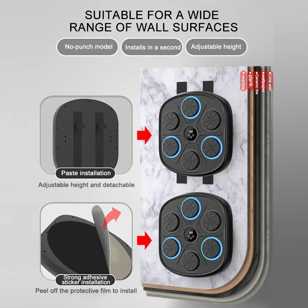 Interactive Wall Pad for Boxing Training - Reaction Speed Enhancer