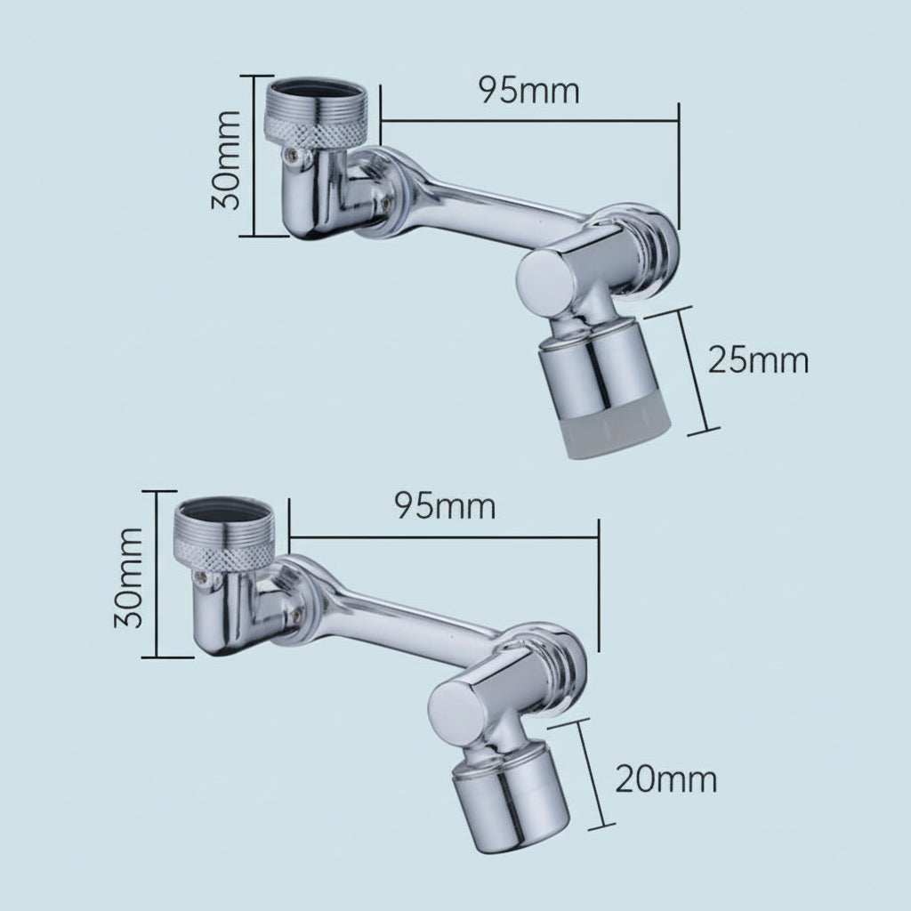 Rotating Copper Aerator Attachment for Faucet with Splash Filter