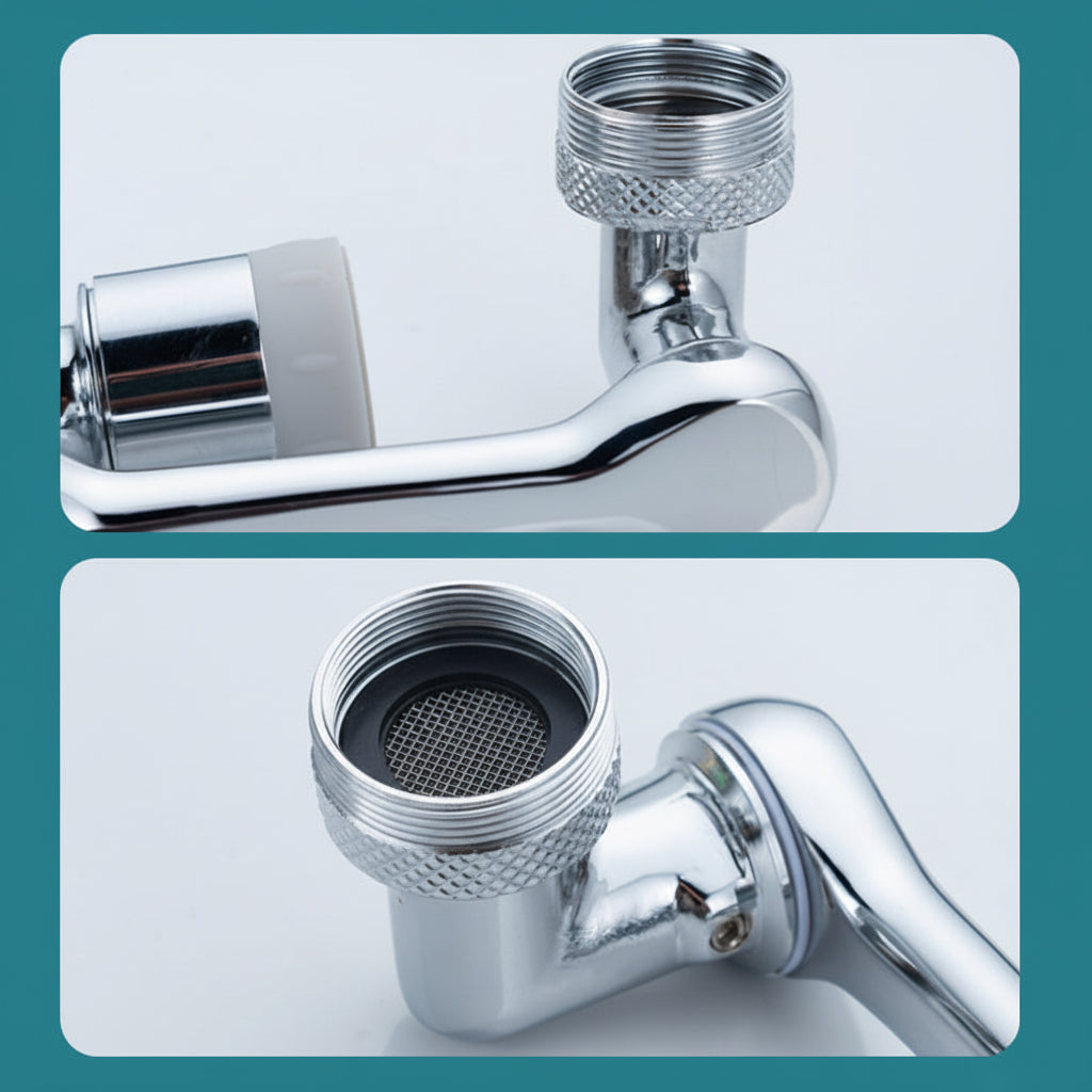 Rotating Copper Aerator Attachment for Faucet with Splash Filter