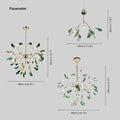 Branch Style Design Glass Chandelier in Multiple Colors