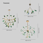 Branch Style Design Glass Chandelier in Multiple Colors