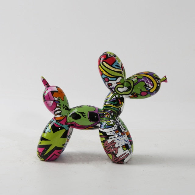 Whimsical Home Decor - Eco-Friendly Resin Nordic Dog Sculpture