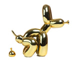 Polished Resin Dog Balloon Sculpture – Whimsical Art Decor