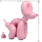 Polished Resin Dog Balloon Sculpture – Whimsical Art Decor
