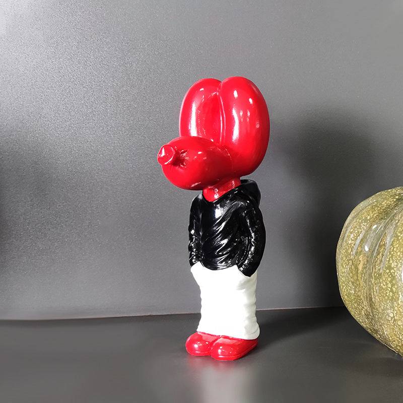 Elegant Resin Balloon Dog Sculpture – Unique Home and Room Accent Decor
