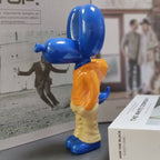 Elegant Resin Balloon Dog Sculpture – Unique Home and Room Accent Decor